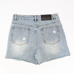 WOMEN BLUE DENIM SHORTS