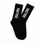 LOGO SOCK BLACK (full length)