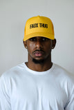 TRUCKER HAT YELLOW | BLACK LOGO